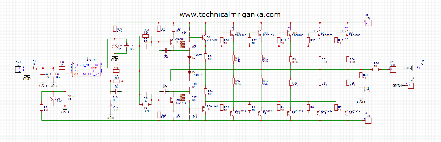 500 Watts Amplifier
