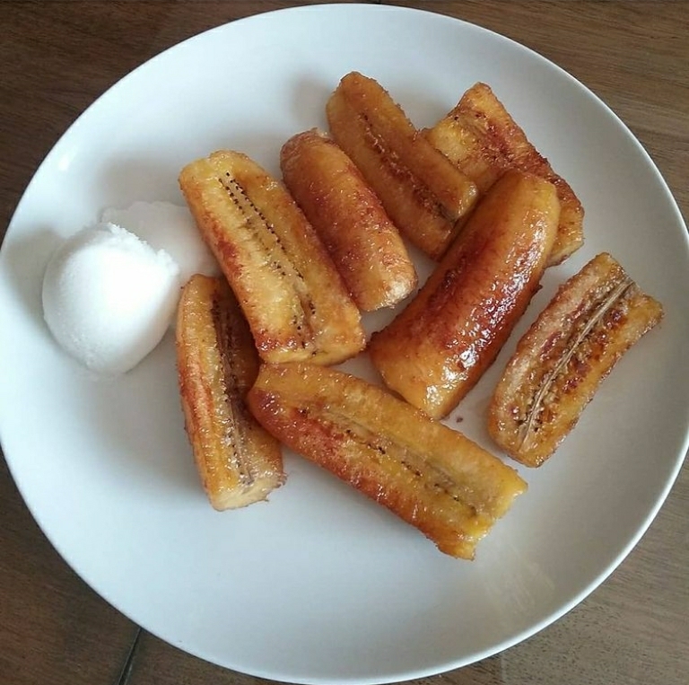 Mis recetas PKU PLÁTANO MACHO VERDE MADURO CON AZÚCAR Y CANELA Mis recetas PKU PLÁTANO MACHO VERDE MADURO CON AZÚCAR Y CANELA