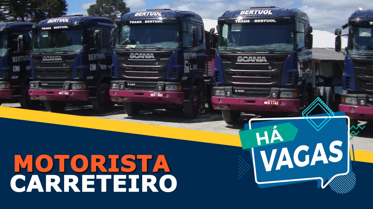 vaga para motorista carreteiro