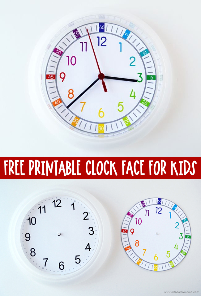 Clock faces for learning the time Nursery~Childminder~School~7 Designs available 