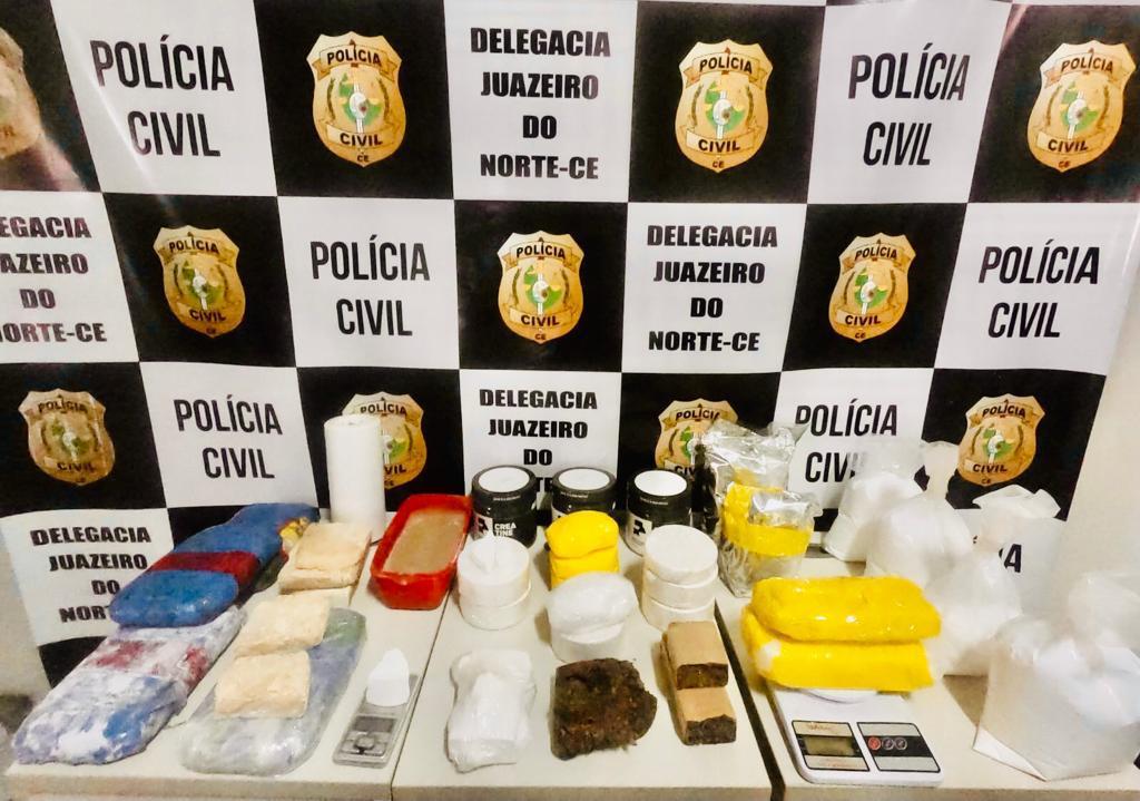 Polícia Civil fecha laboratório de drogas em Juazeiro do Norte; foram aprendidos mais de 12 kg de entorpecentes Polícia Civil fecha laboratório de drogas em Juazeiro do Norte; foram aprendidos mais de 12 kg de entorpecentes