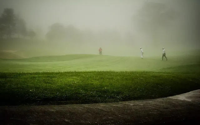 Golf During Foggy Day Baguio City Cordillera Administrative Region Philippines