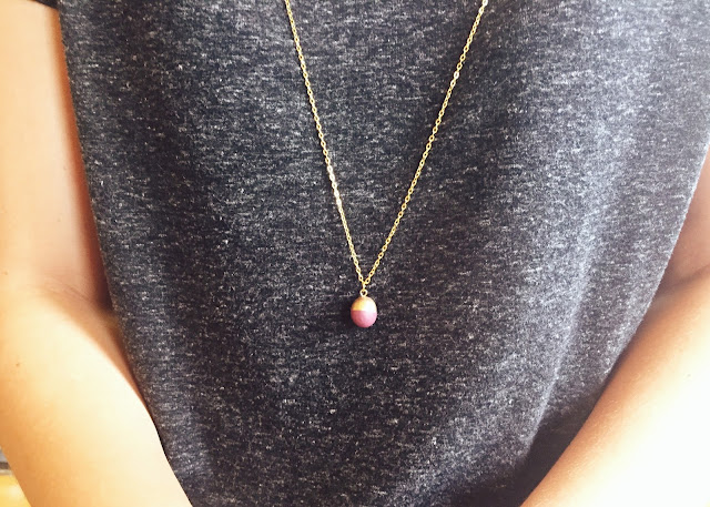 DIY Clay Sphere Dipped Necklace