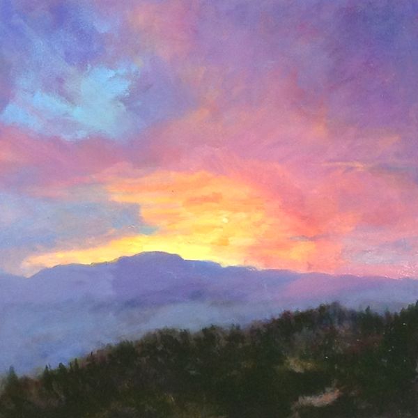 Susan Fowler Fine Art Landscape, Sunset Oil Painting "Spectacular