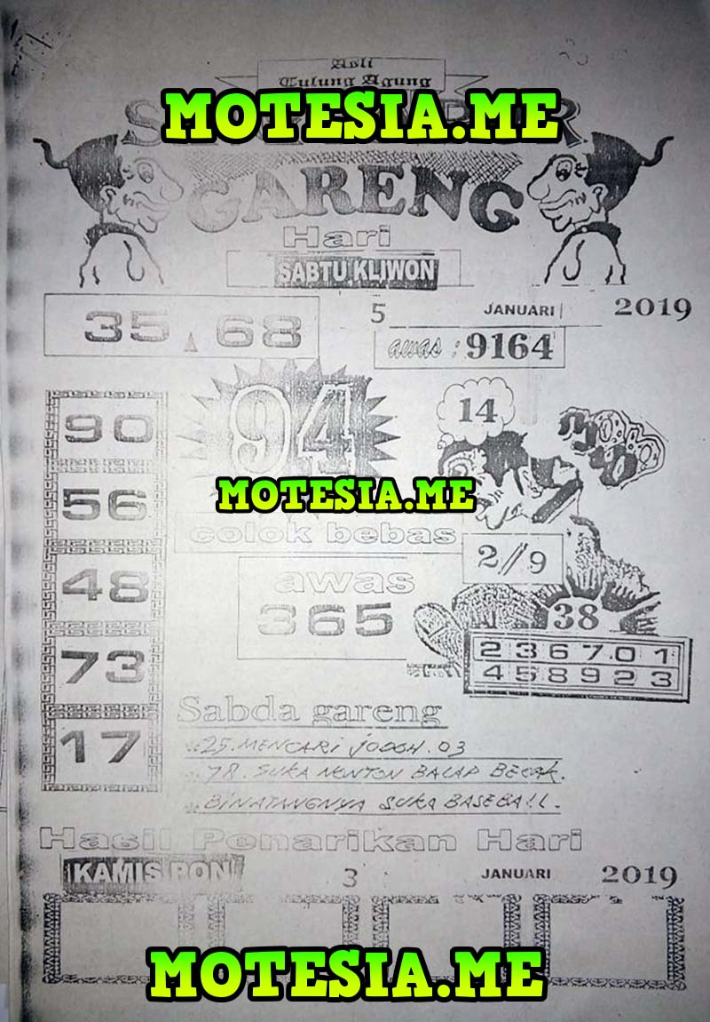 Gambar Syair Sgp Sabtu 5 Januari 2019 Kode Syair Sgp Hk Sd Motesia