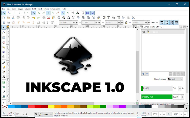 Inkscape Adalah Aplikasi Desain Grafis dan Vector Terbaik dan Gratis