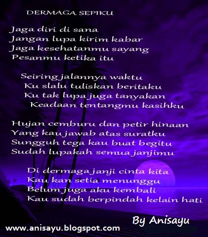 PUISI CINTA BY ANISAYU: Kumpulan Puisi Cinta Sedih Dan 
