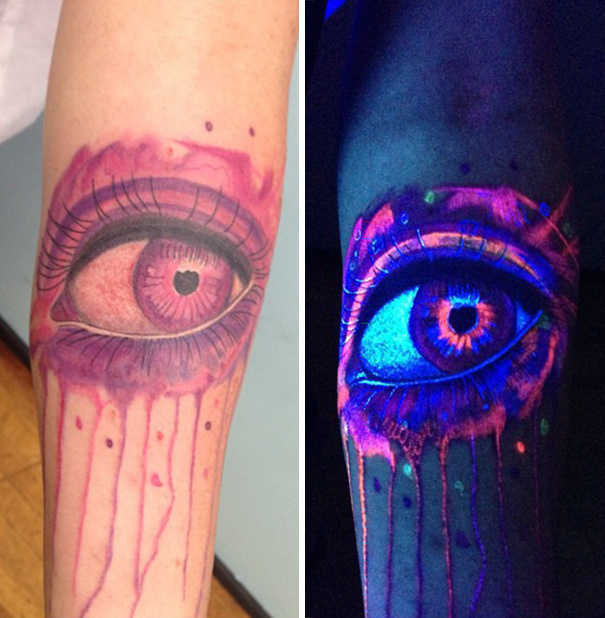 #12. An illuminated eye. - 30 Glow-In-The-Dark Tattoos That’ll Make You Turn Out The Lights. #12. An illuminated eye. - 30 Glow-In-The-Dark Tattoos That’ll Make You Turn Out The Lights.