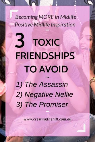Everyone has friends who aren't living up to what we'd hoped for. Here's three toxic friendships you want to avoid at all costs. #friendship