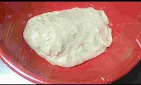 Covered onion kulcha dough