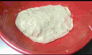 Dough Covered onion kulcha dough