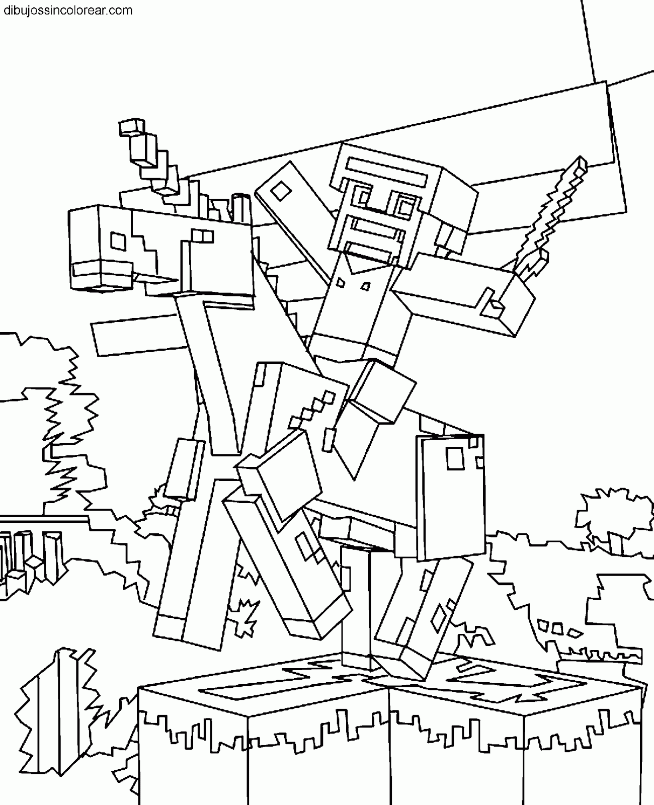 dan tdm coloring pages minecraft dog - photo #14