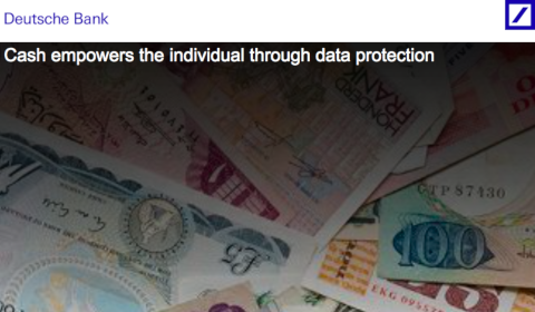 DB Research – Cash empowers the individual through data protection