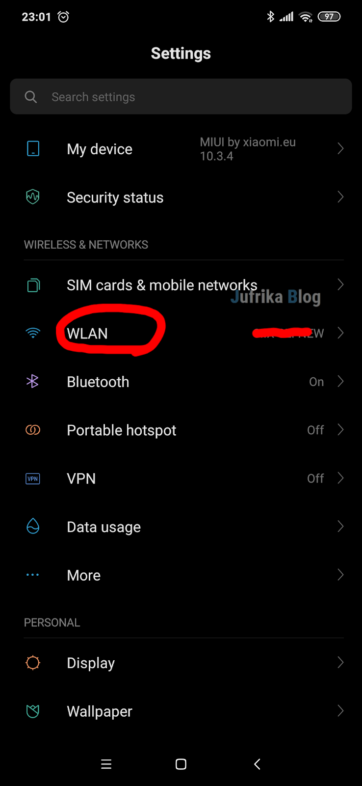 Cara melihat Mac Address Wifi di Smartphone Xiaomi Jufrika Blog