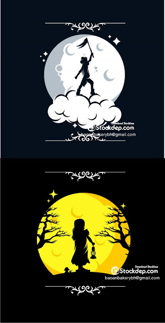 Silhouette child holds letter for santa happy vector image free Silhouette child holds letter for santa happy vector image free