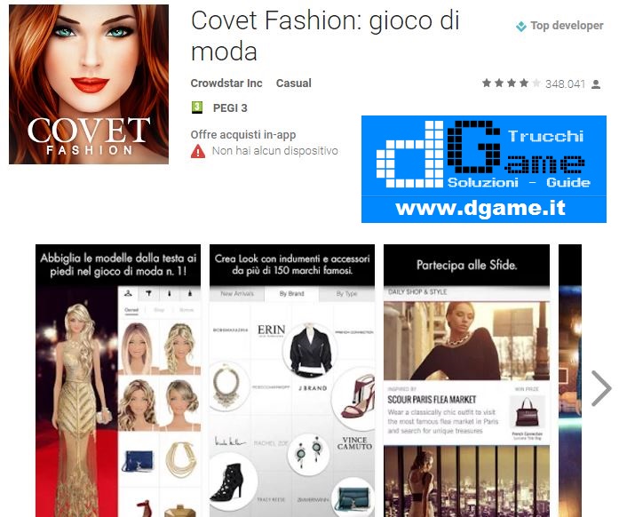 Trucchi Covet Fashion Gioco Di Moda Mod Apk Android Dgame It Soluzioni Trucchi