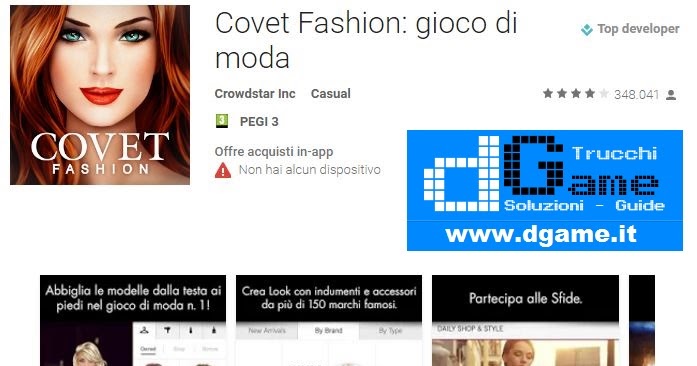 Trucchi Covet Fashion Gioco Di Moda Mod Apk Android Dgame It Soluzioni Trucchi
