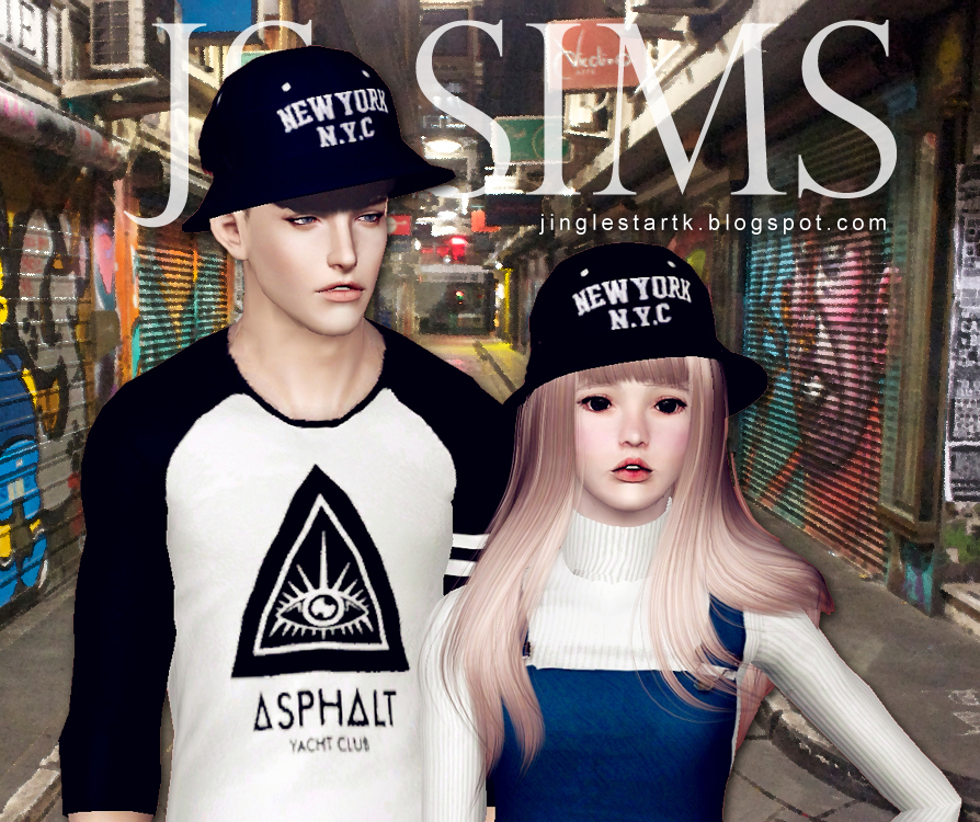 Look - Js stylish 3 sims beanie video dress - Js stylish 3 sims beanie video