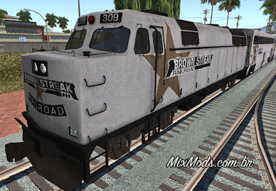 gta sa mod hd train remaster brown streak