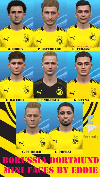 Borussia Dortmund Mini Facepack 2020 Pes 2017 Pes Belgium Glory