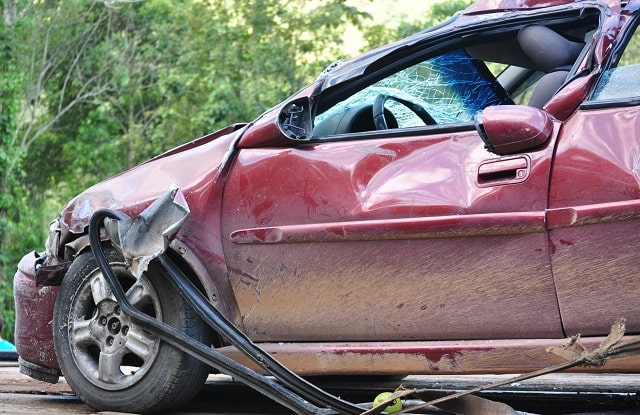 crashing the company car accident business auto crash