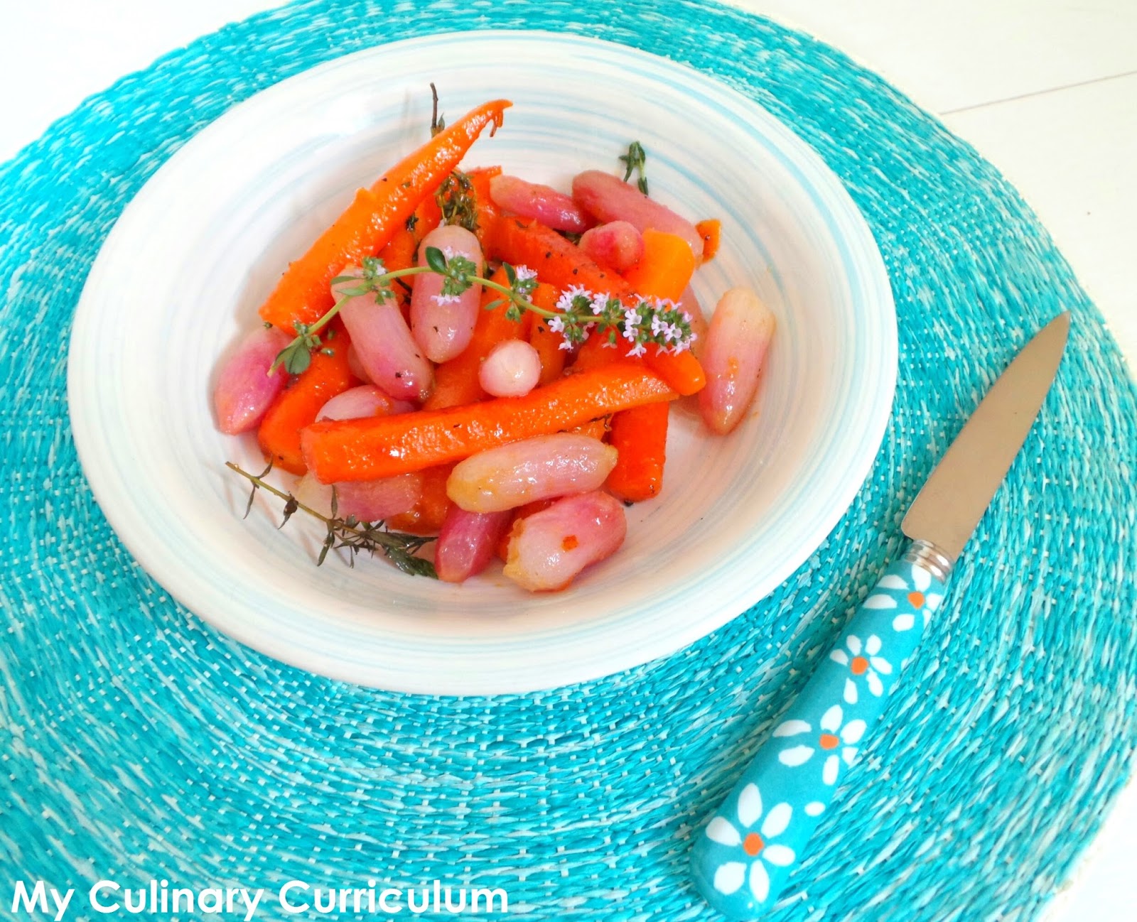 My Culinary Curriculum Carottes et radis caramélisés au miel