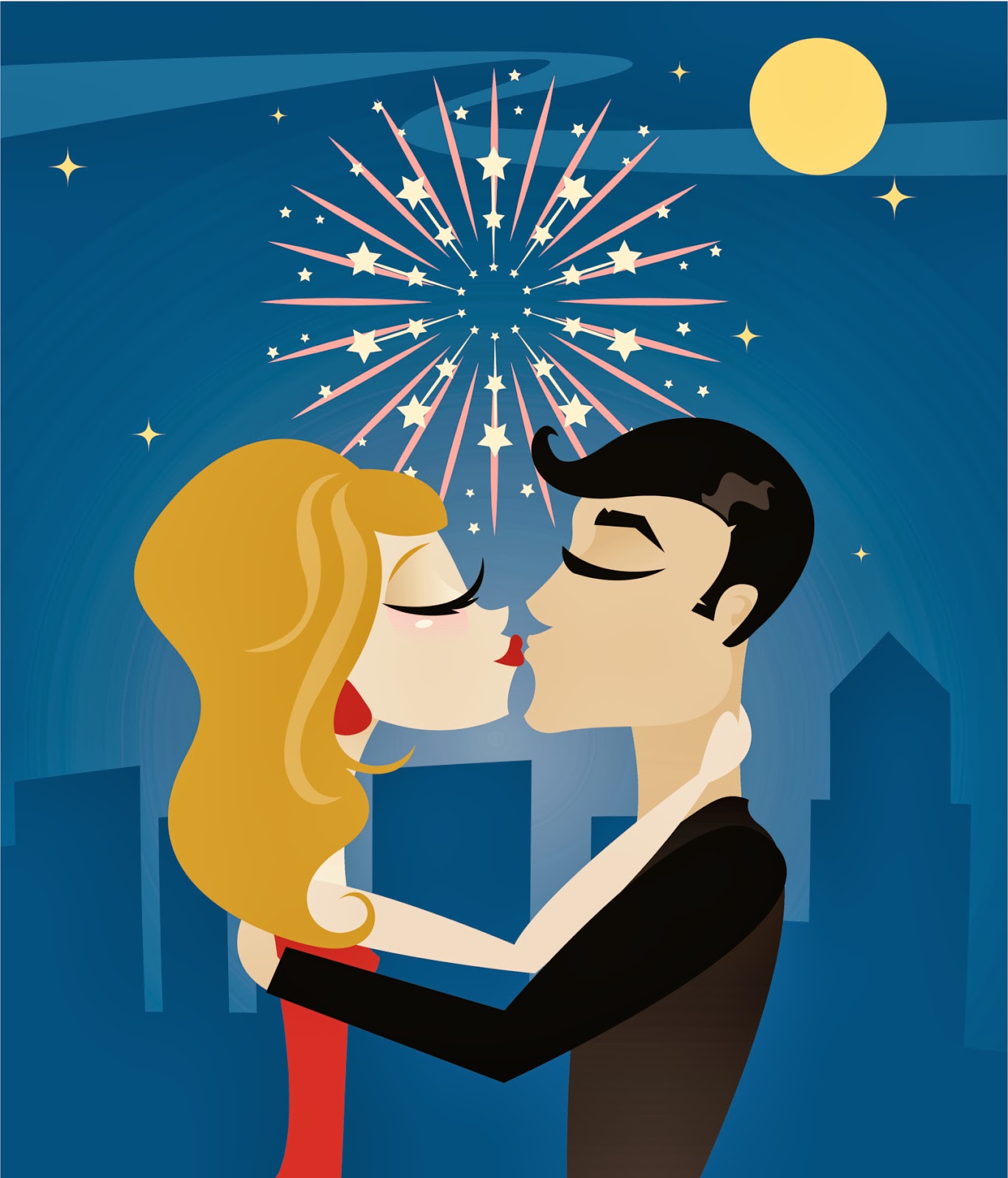 Elife The Traditional New Years Eve Kiss