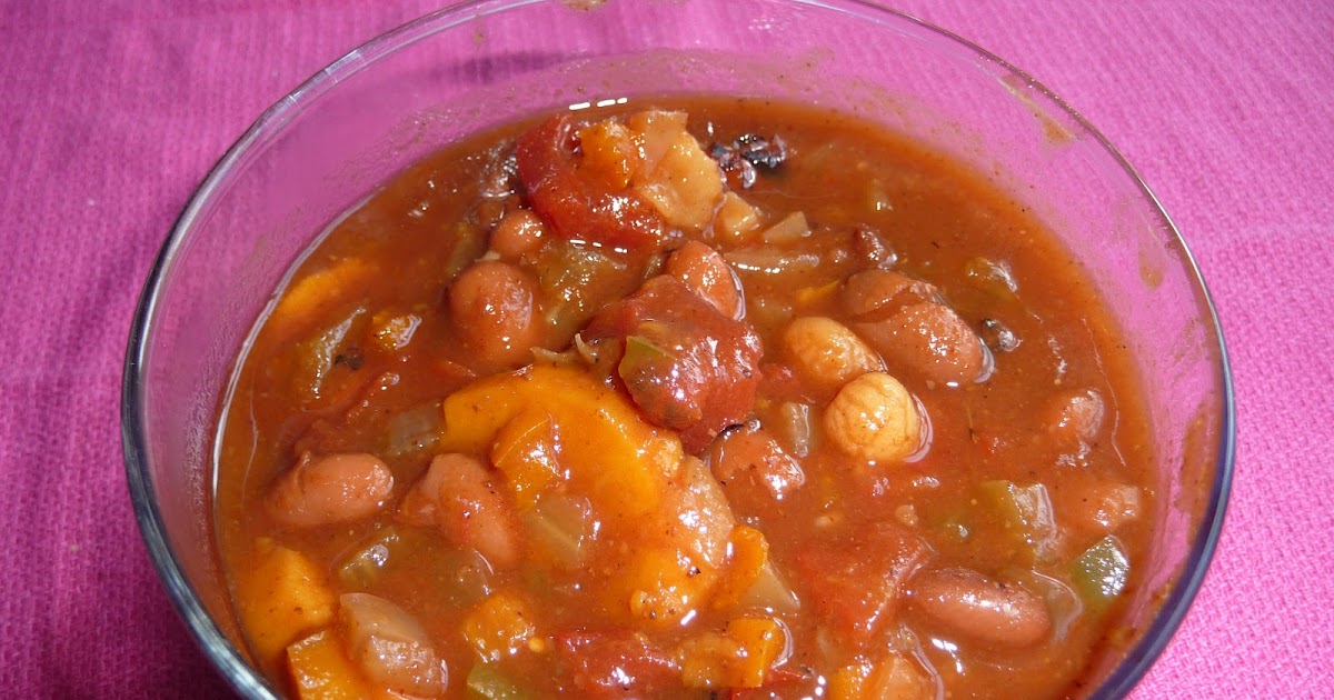 PinkVegan Pinto Bean Hominy Sweet Potato Soup