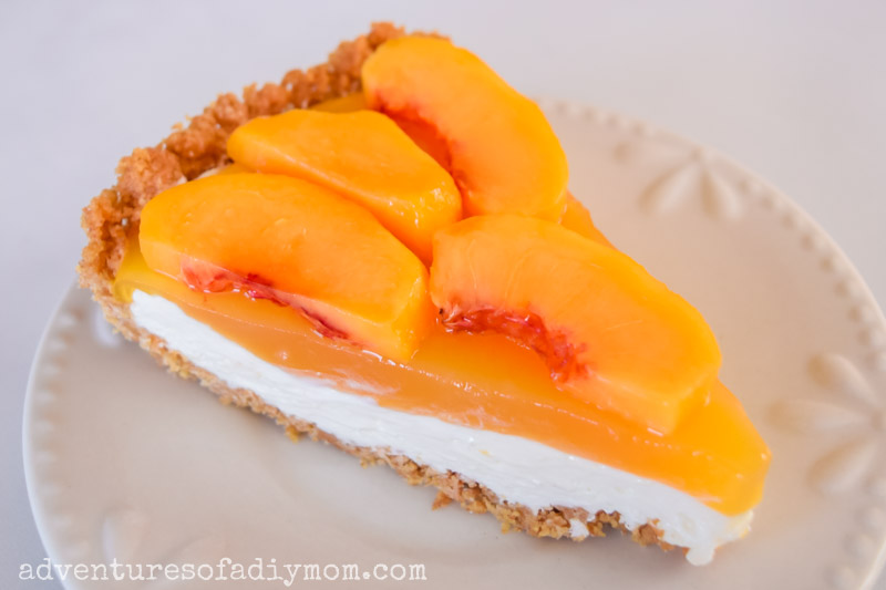 Peach Pie with Graham Cracker Crust Adventures of a DIY Mom