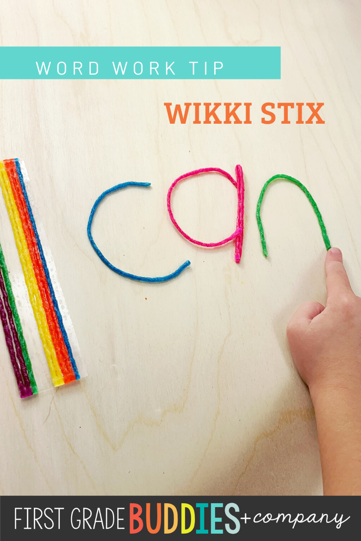 First Grade Buddies - Wikki Stix are great for Word Work practice