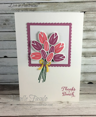 Beautiful Bouquet - Make stunning cards like this with this gorgeous bundle of stamps and framelits - Get your here - http://bit.ly/2IBKNQi