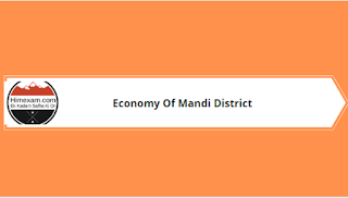 Economy Of Mandi District