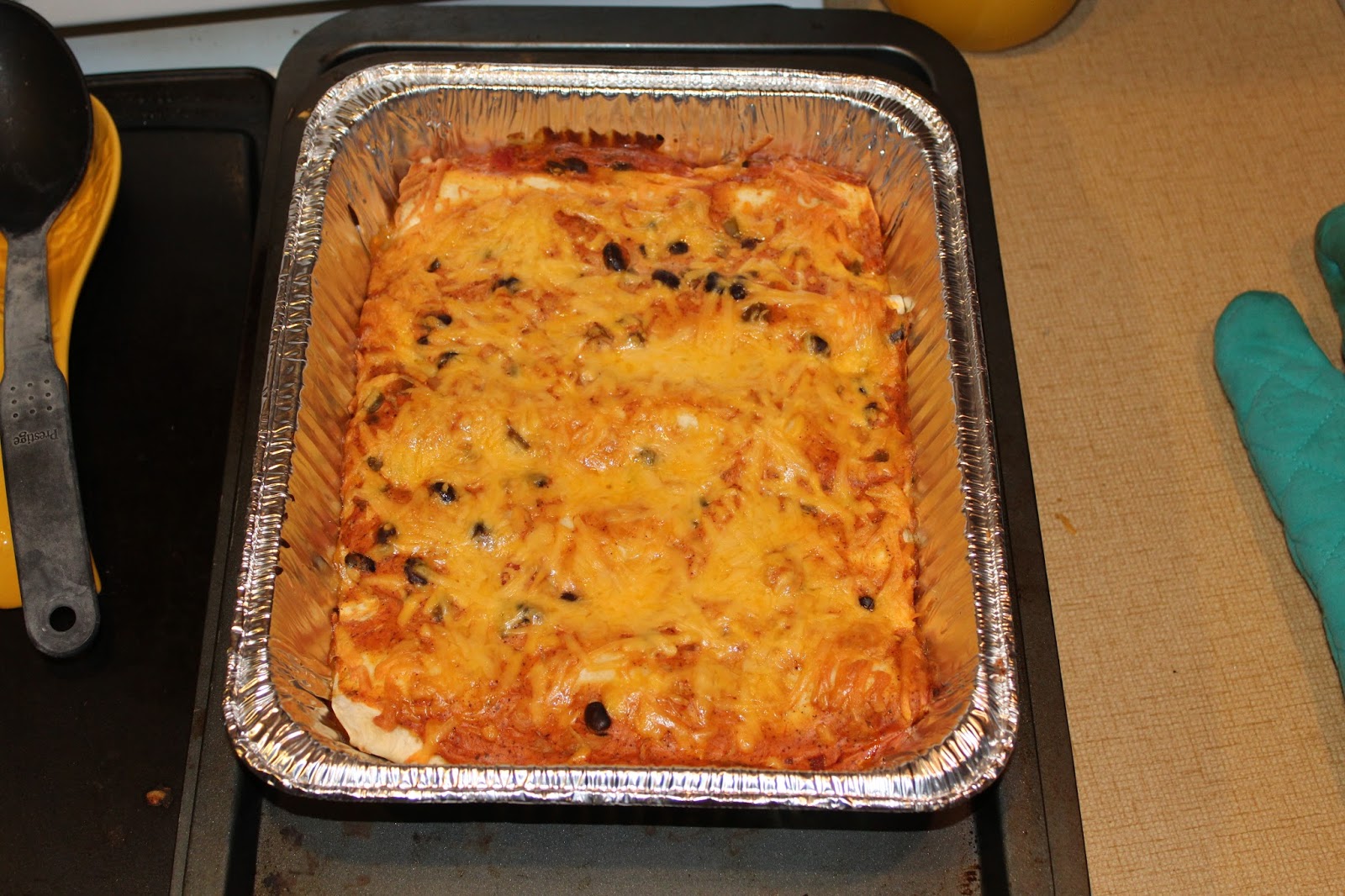 Growing to Four Chicken Enchiladas Freezer Meal