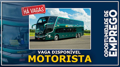 vaga para Motorista rodoviário.