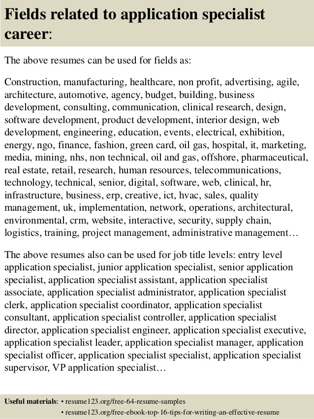 Clinical specialist cover letter picture