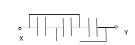 Three capacitors each of 1000μF are connected in an electric circuit