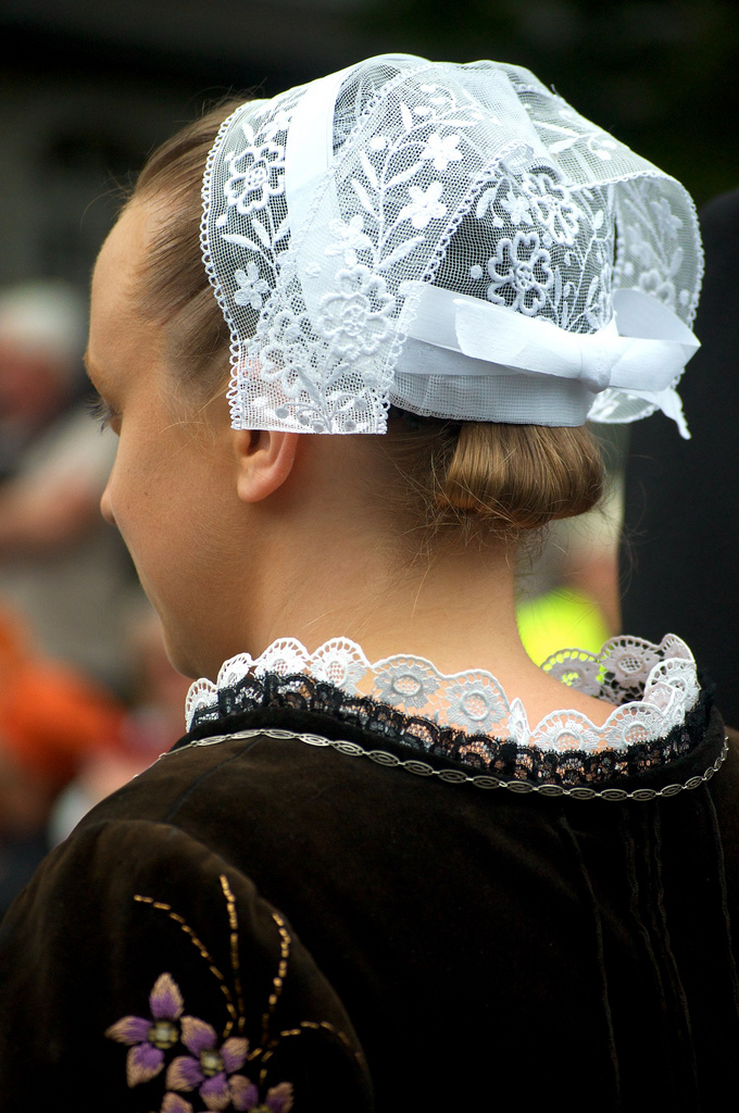 Traditional headdress of the women of Brittany 