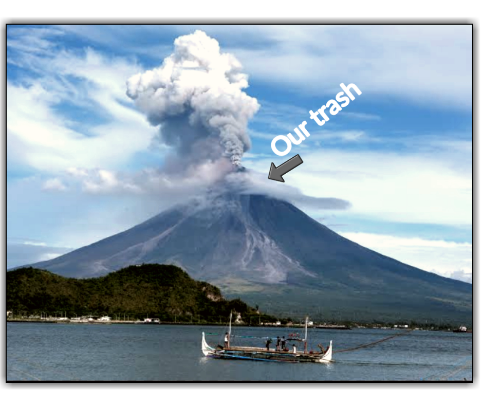 What if we dump our trash into volcanoes tipsandfactz