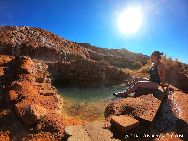 Soaking at Red Hill Hot Springs, Utah Soaking at Red Hill Hot Springs, Utah