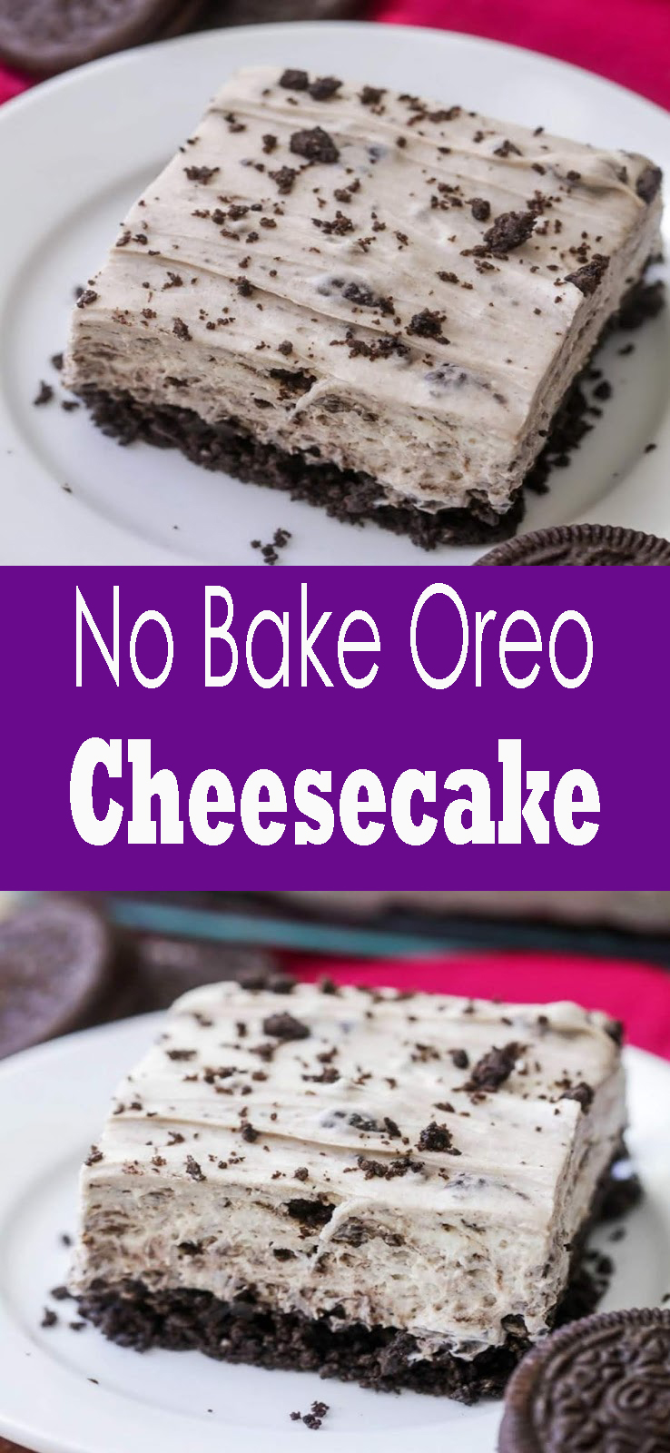 No Bake Oreo Cheesecake - pinsgreatrecipes37