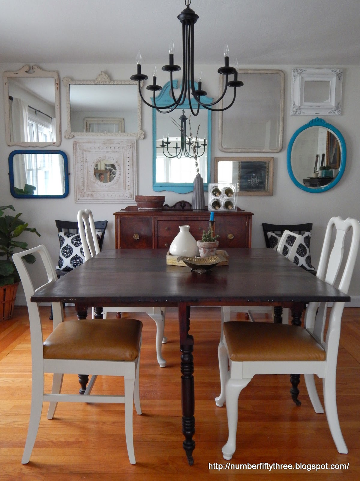 Number FiftyThree Vintage Mirror Gallery Wall