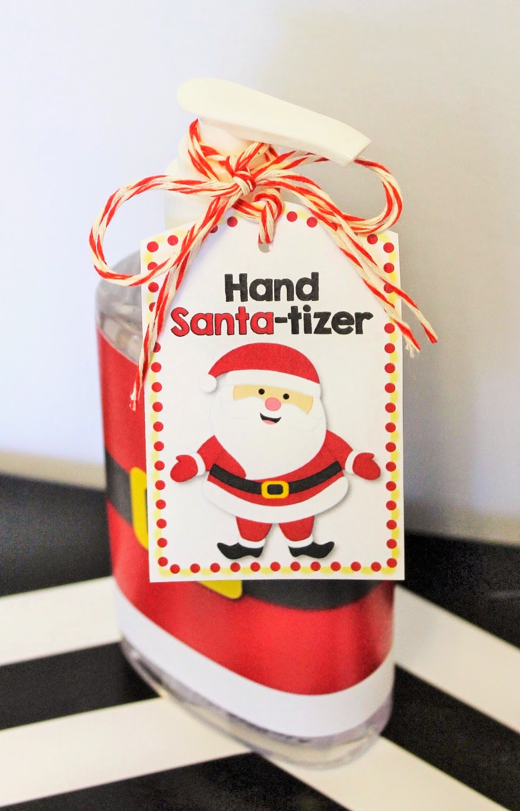 A Little Christmas Gift From Me To You Hand SANTA tizer Bottle 