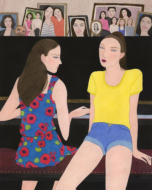 por Kelly Beeman | ilustraciones femeninas bonitas | arte y dibujo | cool art illustrations | a r t | iconoCero paintings, drawings by female artist Kelly Beeman | imagenes lindas de arte pinturas