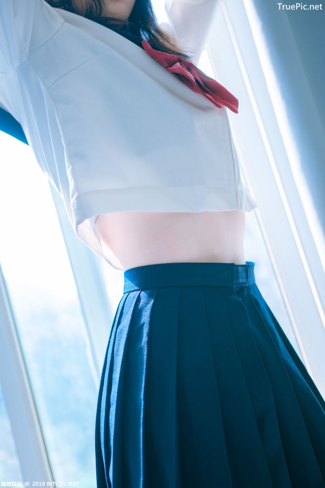 Image MTCos 喵糖映画 Vol.014 – Chinese Cute Model With Japanese School Uniform - TruePic.net- Picture-21