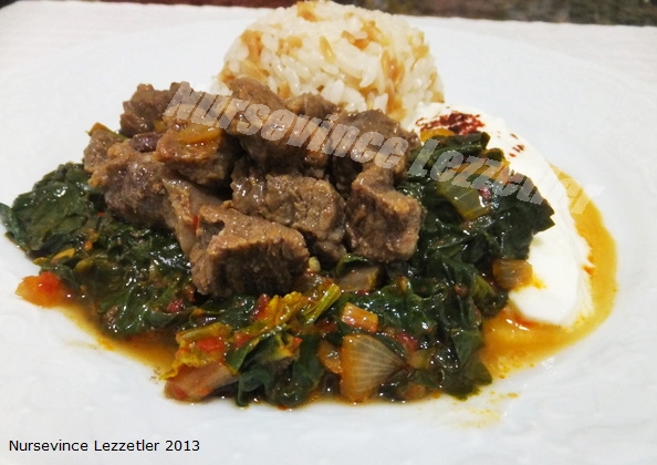 Ispanak Yatağında Kavurma Tarifi Yemek Tarifleri