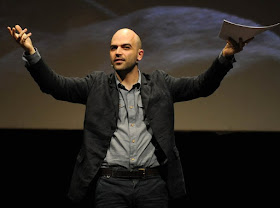 Saviano makes speaking engagements around the world,  campaigning against organised crime