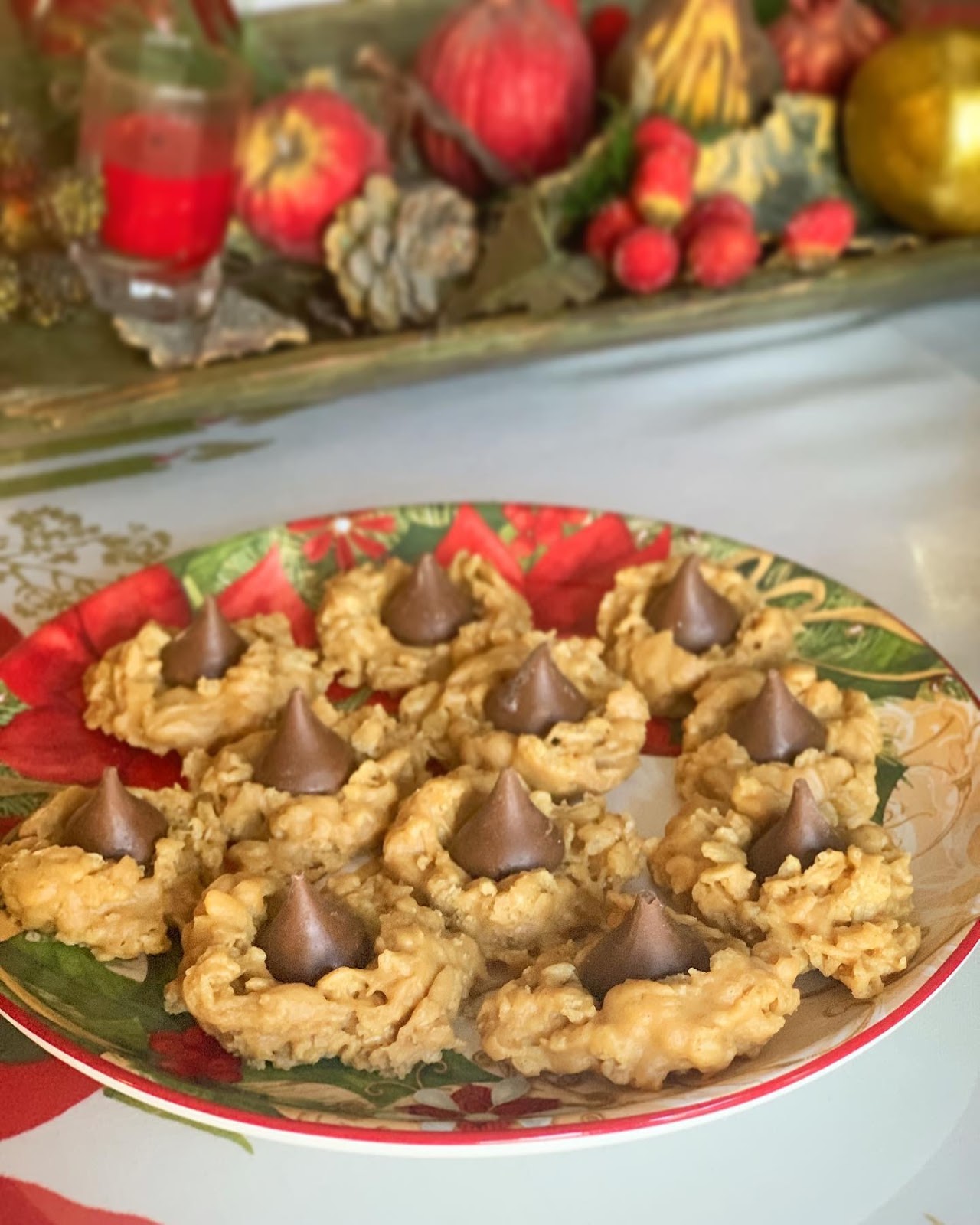 Peanut Butter Rice Krispie Blossoms