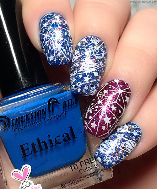 MANI MONDAY Mixed Foil Flake Space Themed Nails Prairie Beauty