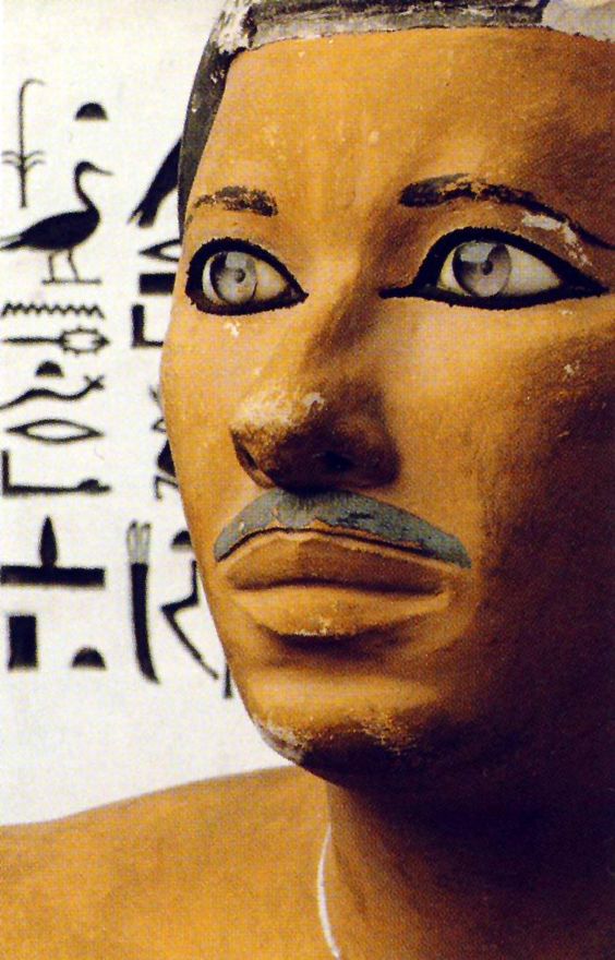 daily timewaster Statue of Prince Rahotep, son of Snefru with rock