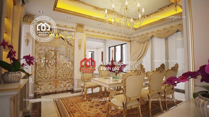 Thiết kế nội thất lâu đài kiến trúc Pháp cổ điển ở Hải Dương - Mã số NT4022 - Ảnh 3